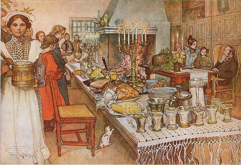 Carl Larsson Christmas Eve France oil painting art